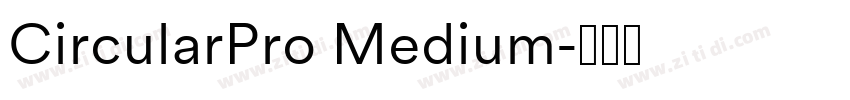 CircularPro Medium字体转换